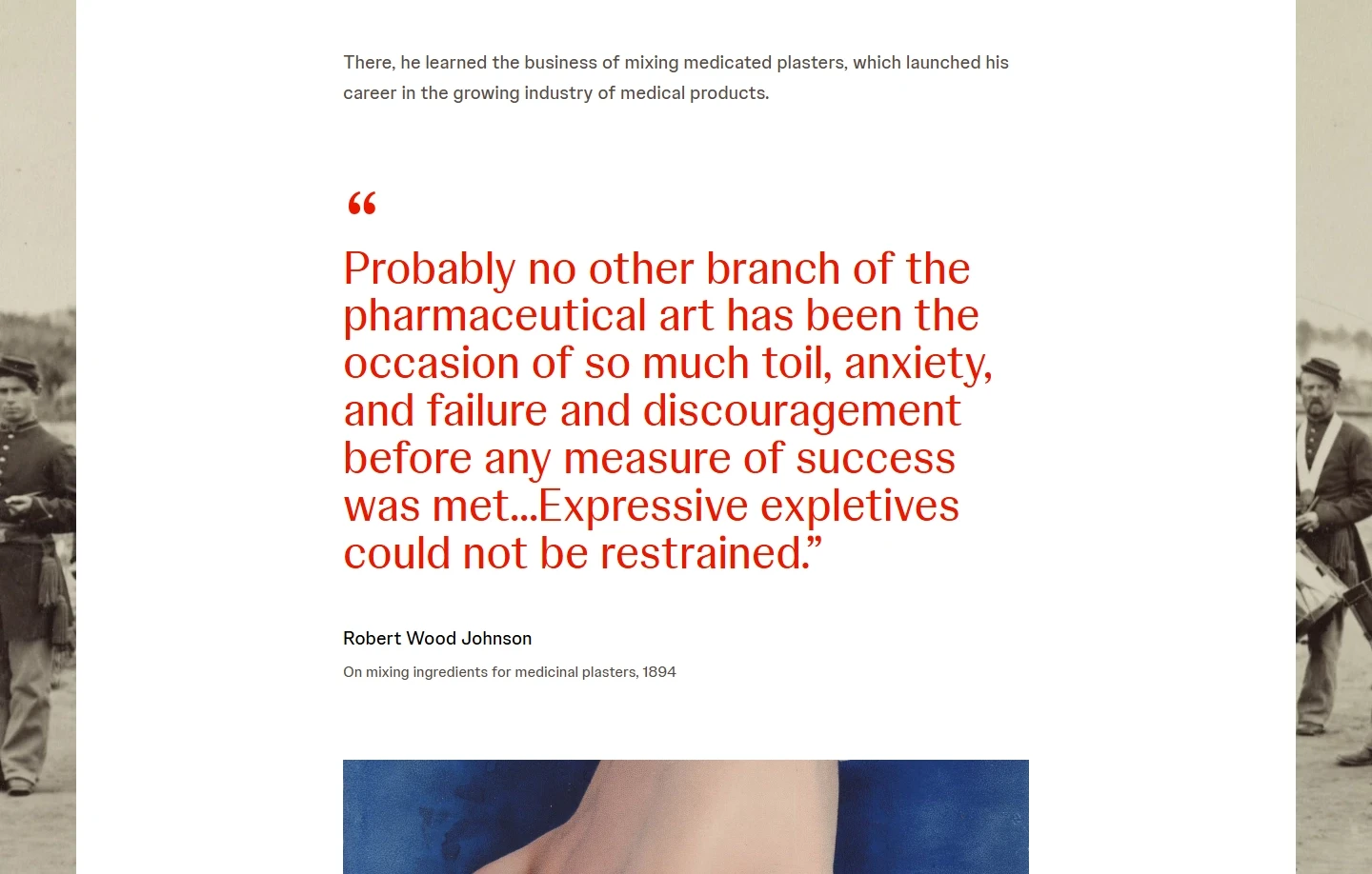 Quote in article for J&J Our Heritage