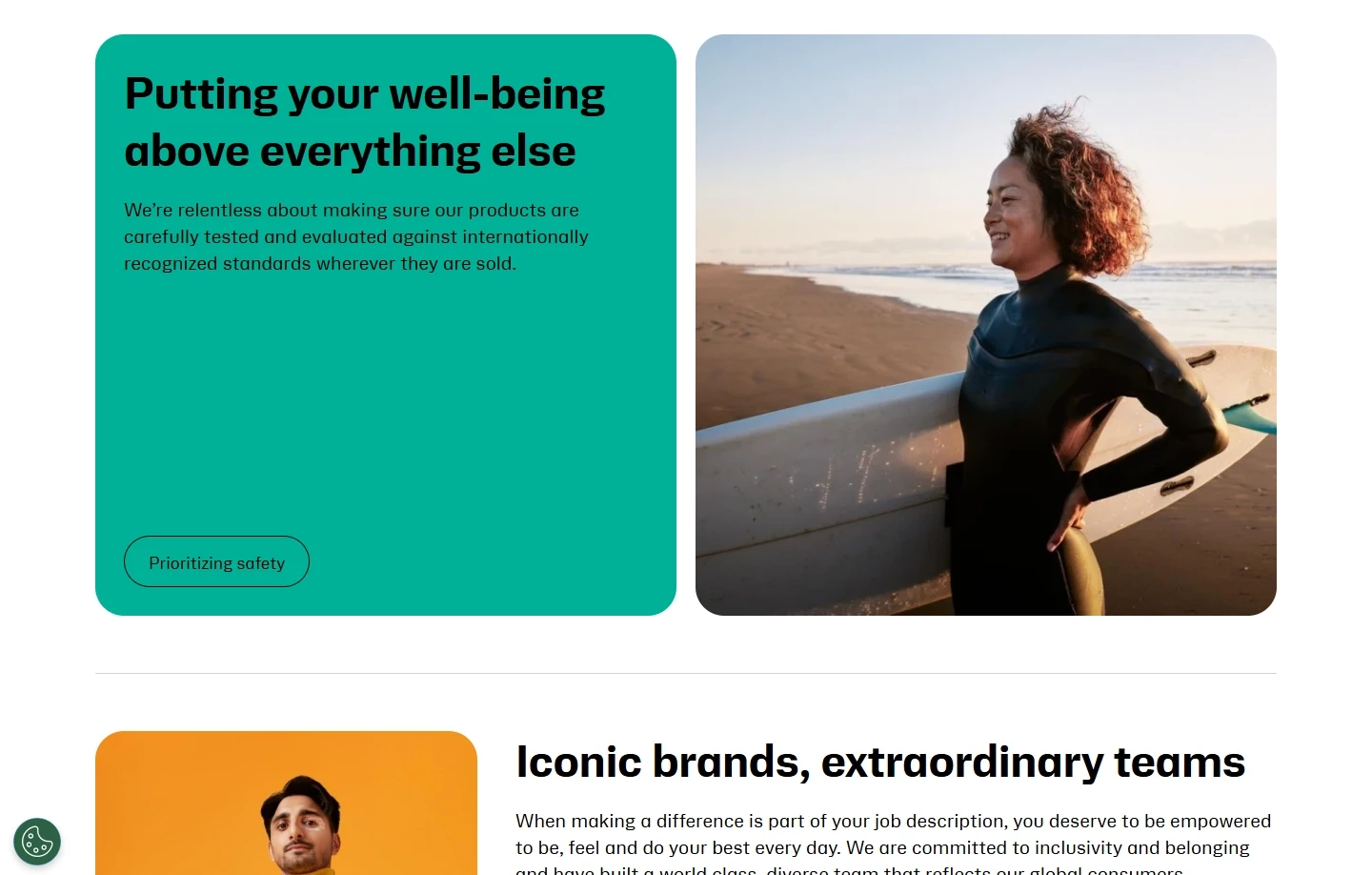 Homepage content for Kenvue